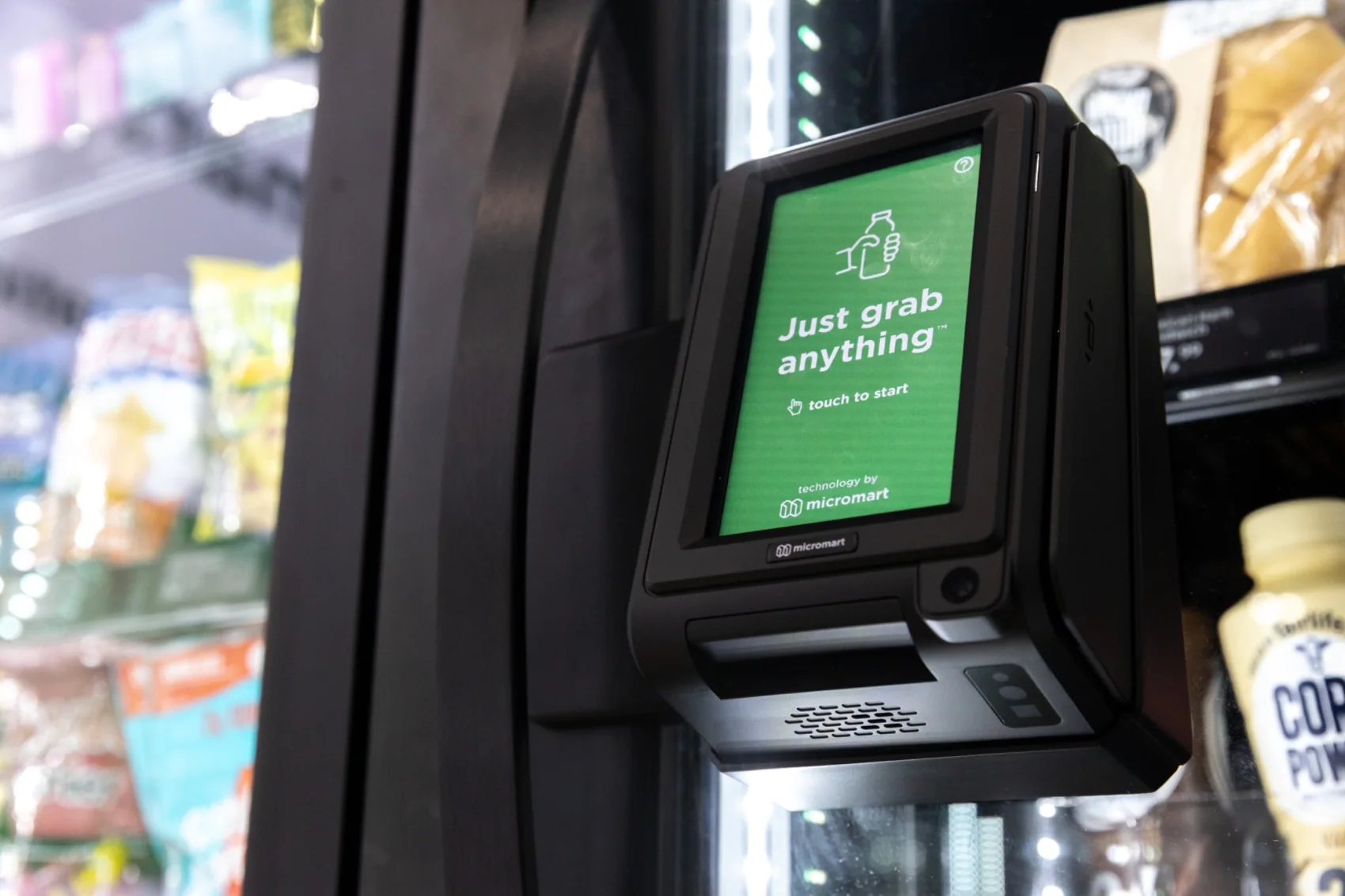 Smart cooler checkout interface and shelves